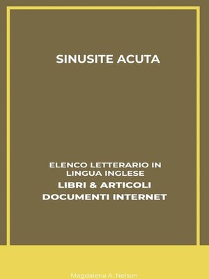 cover image of Sinusite Acuta